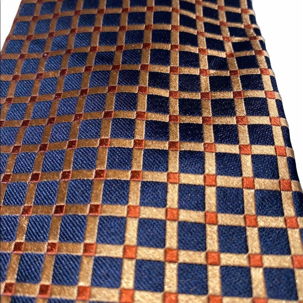 Men's Izod Tie Copper Gold & Navy